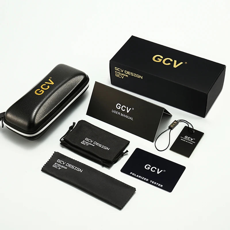 GCV Classic Round Sunglasses – Unisex Metal Frame, Polarized, Punk Style