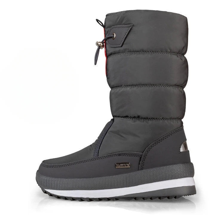 Women’s Winter Mid-Calf Snow Boots | Thick Warm Plush, Waterproof & Non-Slip Platform